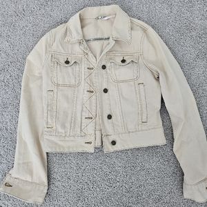 VINTAGE Free People Denim Jacket XS Light Pink